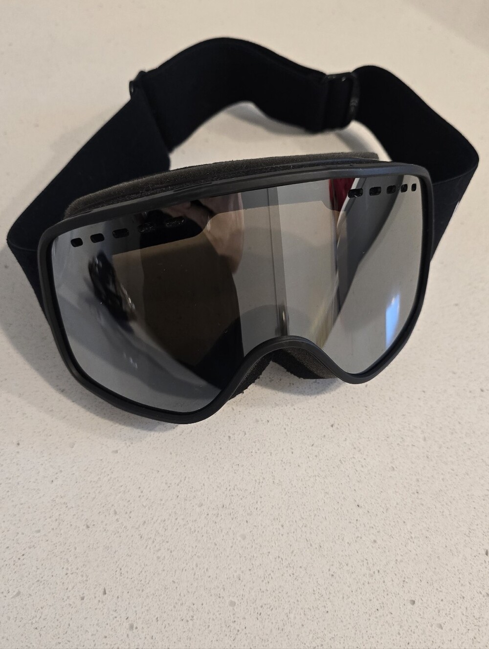 Kids Bolle Black Ski Goggles with Mirrored Lens